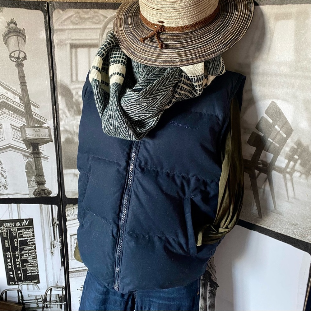 VINTAGE EDDIE BAUER | Goose Down Vest Warm Cozy Windproof Fall Winter Ski Sz S